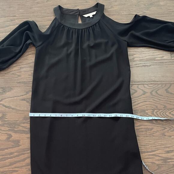 Trina Turk Black Sicily Cold-shoulder Rhinestone Detail Cocktail Dress Size 4 - Picture 9 of 12